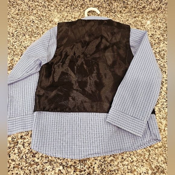 Navy Pinstripe Suit Set Toddler Boy Size 5. - Picture 4 of 4